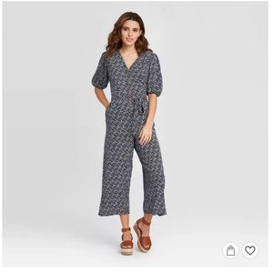 Universal Thread Elbow Sleeve V-Neck Jumpsuit